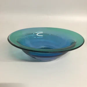 coupelle création verre en bleu