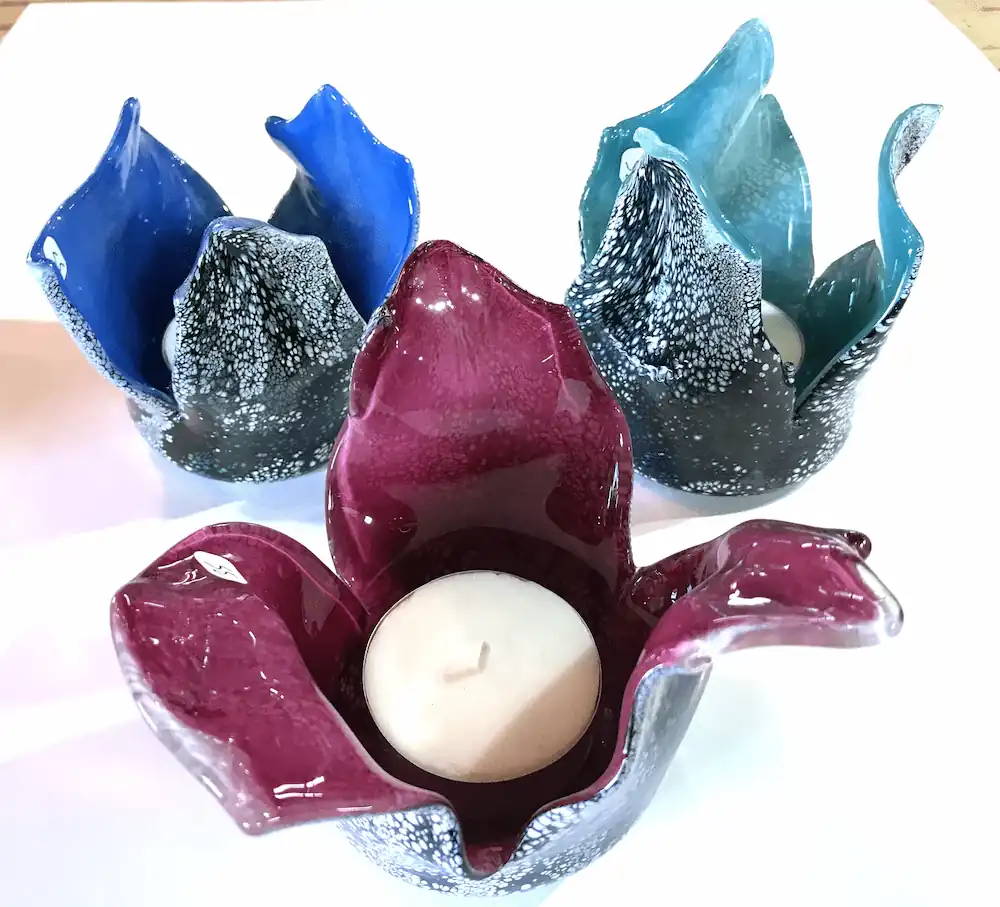 bougeoir floral