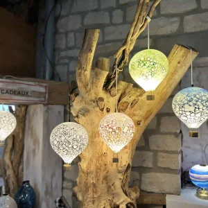 ensemble de mongolfière en verre decoration 01